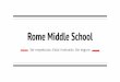 Rome Middle School€¦ · Puesto de golocinas Celebraciones PBIS Primer ID es gratis. $5 para adicional . Vestido para el éxito Con una apariencia positiva. Ser Seguro Con un amario