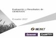 Evaluación y Resultados de GENERATE Ecuador 2017€¦ · Page 3 NEXXT S.A.C Descripción del GENERATE 3 4 1 Es un catalizador microbiano 2 Está compuesto de 2 tecnologías: SoluMin