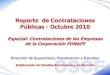 Reporte de Contrataciones Públicas - Octubre 2010 a... · REPORTE DE CONTRATACIONES PÚBLICAS, A OCTUBRE DE 2010 ESPECIAL: CONTRATACIONES DE LAS EMPRESAS DE LA CORPORACIÓN FONAFE
