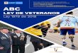 LEY DE VETERANOS - mindefensa.gov.co · Creación del Consejo de Veteranos como órgano de consulta e interlocución entre los vetera-nos y el Gobierno Nacional. Descuento del 20%