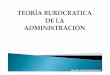 TEORÍA BUROCRATICA DE LA ADMINISTRACIÓN · 2012-04-30 · ( La burocracia es una organziación en la cual la elección de las personas se basa en el mérito y en la competencia