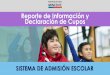 Reporte de Información y Declaración de Cupos · Resultados 2016-2017 Región Magallanes y la Antártica Chilena. 3.586 Postulaciones. 86,7% admitidos en alguna de sus preferencias