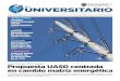 UNIVERSITARIO - apps.uasd.edu.do · Roberto Castillo Tió, en que se recoge una detallada descripción de la situa - ción del sector de Agua Potable y Sa - neamiento, luz que ilumina