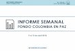 FONDO COLOMBIA EN PAZ - posconflicto.gov.co · $2.499 5 16 de abril Adecuación y suministro del cableado estructurado JEP $635 5 26 de abril Servicio de vigilancia y seguridad privada