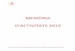 MEMÒRIA D’ATIVITATS 201 9 2019.pdf · ol.lei oiial d’aparelladors, arquitetes tÈnis i eninyers d’ediiaiÓ de menorca memÒria d’ativitats 2019