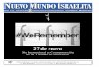 NUEVO MUNDO ISRAELITA · AÑ XLVI Nº 2091 25 deO enero de 2019 Publicación al servicio de la comunidad judía de Venezuela @MundoIsr aelit NUEVO MUNDO ISRAELITA Esta edición ha