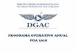 PROGRAMA OPERATIVO ANUAL POA 2018 · POA - GESTIÓN 2018 ESTADO PLURINACIONAL DE BOLIVIA D GENERAL DE AERONÁUTICA CIVIL AUTORIDAD AERONÁUTICA CIVIL DE BOLIVIA POA 2018 DEBILIDADES