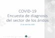 COVID-19 Encuesta de diagnosis del sector de ... - aridos.org¡lisis-del-sec… · Resumen ejecutivo Casi 200 empresas Escasas diferencias entre CCAA Salud Incidencia de la COVID-19