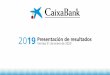 Importante - CaixaBank · Retorno atractivo para el accionista en un año que ha ido de menos a más Nota: (1) Propuesta de dividendo de 0,15 euros/acción a cargo del ejercicio 2019