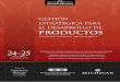 Gestión estratéGica para el DesarrOllO De PRODUCTOSseminarium.com/wp-content/uploads/2012/10/folleto... · desarrollo de productos, gestión de marcas, investigaciones de productos/marketing