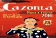 azrla Feria y Fiestas 2016 - Ayuntamiento de Cazorlacazorla.es/wp-content/uploads/2016/08/Programa-Feria-de-Cazorla.pdf · azrla Feria y Fiestas 2016 9 A las 21:30 h.En el Teatro
