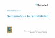 Resultados 4T13 - Inicio - Grupo Banco Sabadell · 4 La fase aguda de corrección de los desequilibrios ha quedado atrás… Saldo por cuenta corriente Deuda sector privado Previsión