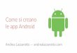 Come si creano le app Android · 2016-10-31 · Tofu hunter Pimple popper. Strumenti utilizzati Paradigma a ogget Android Studio Java. Programmazione a ogget Tutto è un oggetto Proprietà