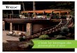 c’est le temps de prendre l’air - Patio Design · 2015-04-16 · Trex RainEscape® et Trex Outdoor Furniture TM sur la couverture terrasse : Transcend en Lava Rock et Tiki Torch