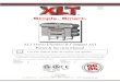 XLT Horno Eléctrico & Campana AVI Partes & Servicio Manual · Hornos XLT están certificados para su uso en pilas de hasta tres (3) unidades de productos XLT. No se recomienda la