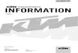 INFORMATION · 2020-05-05 · 3.213.422 60312953000 DONGLE 09.2015 INFORMATION KTM AG 5230 Mattighofen, Austria  *3213422*