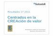Centrados en la CREAción de valor - Banco Sabadell · 2020-08-06 · Importante éxito en la captación de clientes Con dos motores de captación líderes (en 1T11) Cuenta Expansión