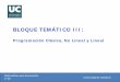 BLOQUE TEMÁTICO III matemáticas.pdf · BLOQUE TEMÁTICO III: Programación Clásica, No Lineal y Lineal. Matemáticas para Economistas. 1º GE. Universidad de Cantabria. ... 5.3