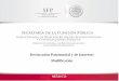 Declaración Patrimonial y de Intereses Modificación · Manejo de recursos financieros Áreas técnicas, Funciones de vigilancia, Investigación de delitos Licitación y adjudicación