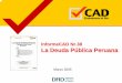 InformeCAD Nr.38 La Deuda Pública Peruana · Ratios de Sostenibilidad de la Deuda Pública de las Principales Economías Latinoamericanas (2003) Nivel País Ratio DPE/Exportaciones