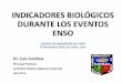 INDICADORES BIOLÓGICOS DURANTE LOS EVENTOS ENSO - Colegio de Ingenieros del Perú · 2018-11-16 · COLEGIO DE INGENIEROS DEL PERÚ ... Altura Dinámica Mensual (equivalente a Nivel