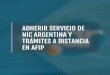 ADHERIR SERVICIO DE NIC ARGENTINA Y TRÁMITES A …...EN AFIP. En el sitio de la AFIP (), en el recuadro “Acceso con PASO Clave Fiscal” hacé clic en “INGRESAR”. 1 1. 2 PASO