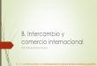 B. Intercambio y comercio internacional - WordPress.com · B. Intercambio y comercio internacional Prof. Patricia Jiménez Álvarez 11.1.1. La interconexión y la interdependencia