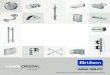 Catálogo Cristal · Únicos distribuidores en México de las puertas automáticas Door Controls. Características: Cabezal de aluminio de 4” (100mm) ancho x 6” (150 mm) peralte