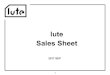 Sales Sheet lute - PR TIMES｜プレスリリース・ニュースリリー … 2017-09-07 · sales sheet. lute のご紹介 2 2016年 ... trekkie trax / ucary & the valentine / vj