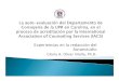 Experiencias en la redacción del Autoestudio...Visita a la UPR en Carolina, del Dr. Kenneth Garni, consultor de la IACS para la Universidad de Puerto Rico, en el 2004-2005 Estándares