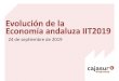 Evolución de la Economía andaluza IIT2019 · La Encuesta de Población Activa, señala que la ocupación en el IIT19 rebasa los 3.135.000 empleos tras crecer al 3,4%, con 103.500