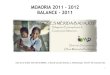 MEMORIA 2011 - 2012 BALANCE - y balance 2011-2012.pdfآ  1 MEMORIA 2011 - 2012 BALANCE - 2011 CASA DE