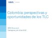 Colombia: perspectivas y oportunidades de los TLC · 2018. 12. 21. · oportunidades de los TLC BBVA Research Cartagena, julio 12 de 2012 . Entorno externo con retos en términos