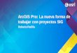 ArcGIS Pro: La nueva forma de trabajar con proyectos SIG · •Plataforma ArcGIS ... •Mejoras en la exportación. Demostración Cartografía en ArcGIS Pro. Preguntas comunes 