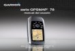 manual del usuario · serie GPSMAP® 78 manual del usuario para utilizar con las unidades GPSMAP 78, GPSMAP 78S y GPSMAP 78Sc