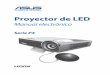 Proyector de LED - visunext Group€¦ · proyector de LED tal y como se indica a continuación. Centro multimedia* Entrada Alimentación Posición de la imagen Brillo Calidad de