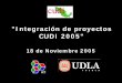 Integración de proyectos CUDI 2005ict.udlap.mx/activities/metacudi/metdatos_cudi_arazo.pdf · 10:25 ¿ Qué son los Servidores de Metadatos y para qué sirven? 11:00 ¿ Cómo funcionan