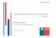 Ejecución Gobierno Central 2017 · Gastos Gobierno Central 2017 (millones de pesos y %) 8 (1) Este año se registra una transacción consolidable asociada a la capitalización de