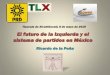 Presentación de PowerPoint · Tlaxcala de Xicohténcatl, 8 de mayo de 2019 El futuro de la izquierda y el sistema de partidos en México Ricardo de la Peña FRANCIA (1789) Asamblea