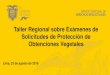 Presentación de PowerPoint...Ecuador: Examen de la Distinción, Homogeneidad y Estabilidad -DHE-Servicio Nacional de Derechos Intelectuales -SENADI-Condiciones para la concesión