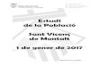 Estudi de la Població Sant Vicenç de Montalt 1 de gener de 2017€¦ · Quant a l’edat, a 1 de gener de 2017, la població menor de 15 anys és de1.182 habitants i representa