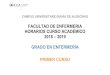 FACULTAD DE ENFERMERIA HORARIOS CURSO ACADÉMICO …enfalgeciras.uca.es/.../2018/09/8-09-2018-HORARIO-PRIMER-CURSO-… · 4 CURSO PRIMERO. SEMESTRE PRIMERO. SEMANA 1: 24 al 28 de