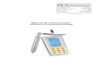 Manual de instrucciones - PCE Instruments · Información de seguridad y de responsabilidad . Este manual de instrucciones contiene información importante acerca del uso y del mantenimiento
