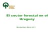 El sector forestal en el Uruguayforestal/Archivos/Sector Forestal... · 2012. 3. 22. · El sector forestal en el Uruguay Montevideo, Marzo 2011 . Política Nacional Forestal •