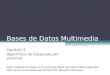 Bases de Datos Multimedia - Universidad de Chileusers.dcc.uchile.cl/~jsaavedr/files/TEBD/TEBD(3_1).pdfBases de Datos Multimedia Capítulo 3 Algoritmos de búsqueda por similitud Este