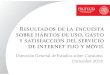 Uso de internet - gob.mx...EL SERVICIO DE INTERNET CON EL QUE CUENTA PARA SU USO PERSONAL ESTÁ CONTRATADOCOMO… 85.0% 63.2% servicio fijo de internet servicio de internet móvil