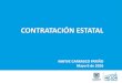 CONTRATACIÓN ESTATAL...2016/05/06  · ETAPAS DE LA CONTRATACION ESTATAL Etapa pre-contractual: inicia con la elaboración del estudio previo y termina con la adjudicación del proceso