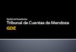 Gestión de Expedientes Tribunal de Cuentas de Mendoza · 2017. 12. 21. · ADECUACIÓN PRESENTACION INICIAL Pasos a seguir para generar un EE en GDE Envío de EE al Tribunal de Cuentas