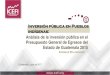 Inversión pública en Pueblos indígenas...Inversión pública en Pueblos indígenas: Enrique Maldonado Guatemala, junio de 2017 Análisis de la inversión pública en el Presupuesto