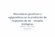 Marcadores genéticos y epigenéticos en la predicción de ...soanre.es/wp-content/uploads/2016/11/Presentacion-marcadores-ge… · genéticos a la respuesta a fármacos en AR. Expresión